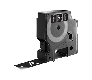 DYMO D1 - Standard Étiquettes - Blanc sur noir - 19mm x 7m