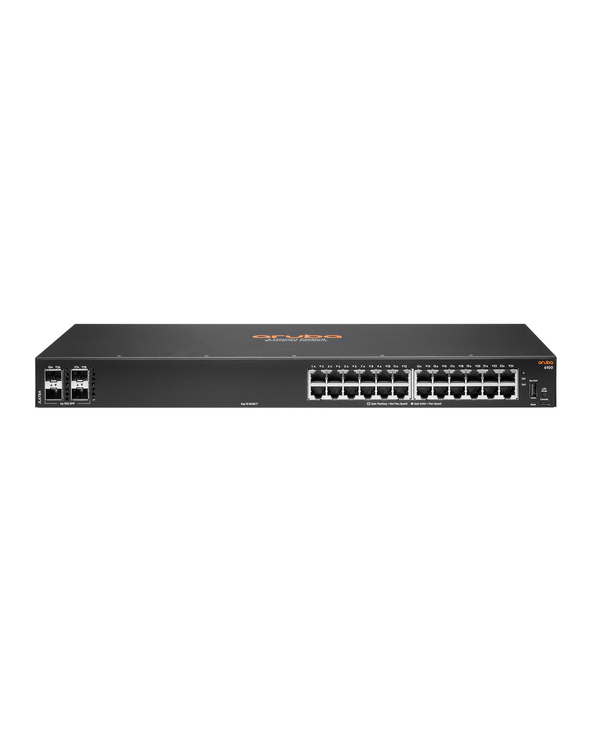 Aruba 6100 24G 4SFP+ Géré L3 Gigabit Ethernet (10/100/1000) 1U Noir