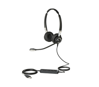 Jabra Biz 2400 II USB Duo CC Casque Avec fil Arceau Bureau/Centre d'appels Noir, Argent