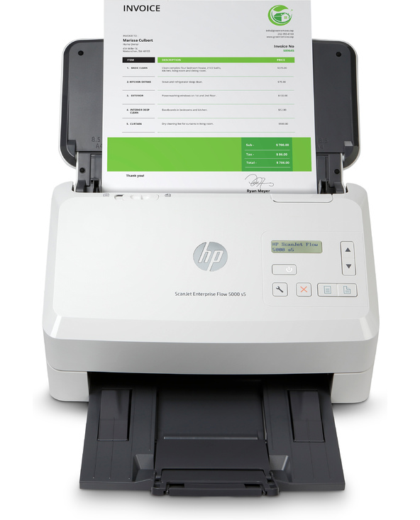 HP Scanjet Enterprise Flow 5000 s5 Alimentation papier de scanner 600 x 600 DPI A4 Blanc