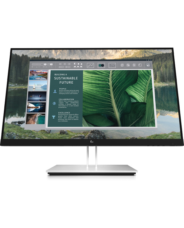 HP E24U G4 23.8" LCD Full HD 5 ms Noir, Argent