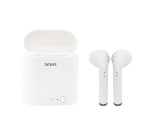 Denver TWQ-40P écouteur/casque Ecouteurs Appels/Musique Micro-USB Bluetooth Blanc