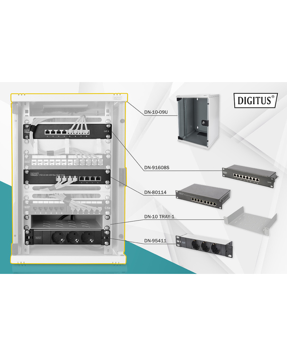 Digitus Pack réseau de 254 mm (10")