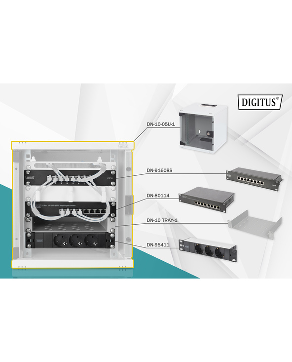 Digitus Pack réseau de 254 mm (10")