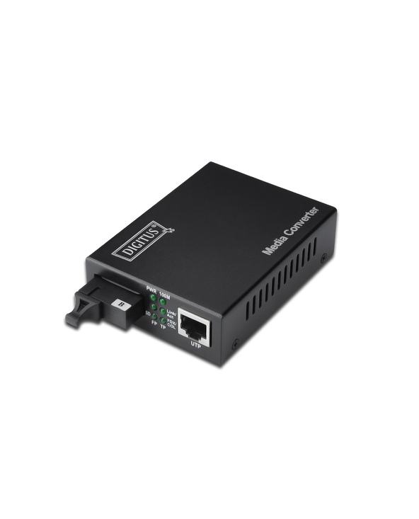 Digitus Convertisseur médias bidirectionnel Fast Ethernet, RJ45 / SC