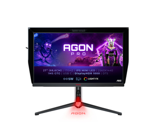 AOC AG274QXM 27" LED Quad HD 1 ms Noir, Rouge