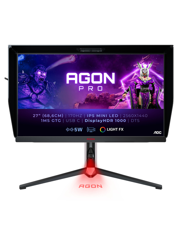 AOC AG274QXM 27" LED Quad HD 1 ms Noir, Rouge