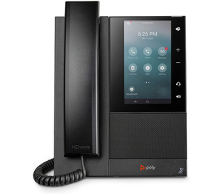POLY CCX 505 Business Media Phone with Open SIP and PoE-enabled téléphone fixe Noir 24 lignes LCD Wifi