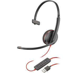 POLY Micro-casque monaural USB-A Blackwire 3210 (lot)