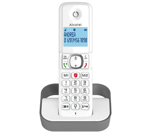 Alcatel F860 Téléphone DECT Identification de l'appelant Gris