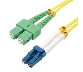 MCL 1m SCAPC/LC OS2 câble de fibre optique SC Multicolore, Jaune