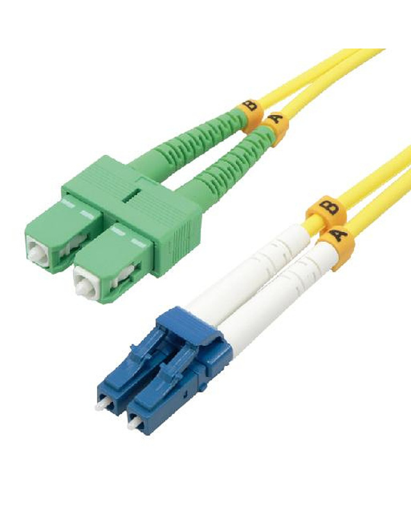 MCL 1m SCAPC/LC OS2 câble de fibre optique SC Multicolore, Jaune