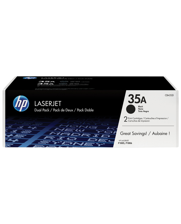 HP 35A pack de 2 toners LaserJet noir authentiques