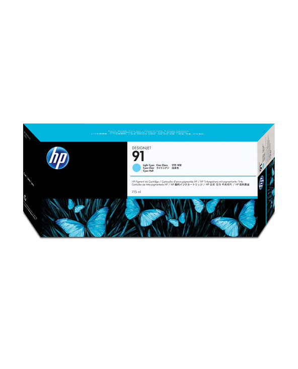 HP 91 DesignJet cartouche d'encre pigmentée cyan clair, 775 ml