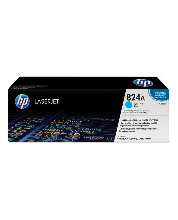 HP 824A toner LaserJet cyan authentique