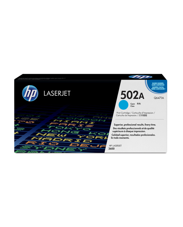 HP 502A toner LaserJet cyan authentique