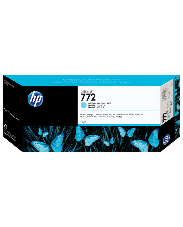 HP 772 cartouche d'encre DesignJet cyan clair, 300 ml