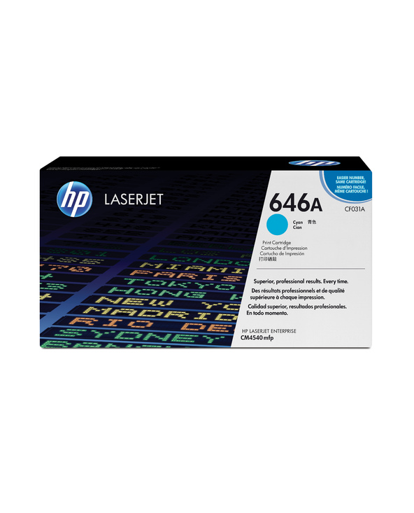 HP 646A toner LaserJet cyan authentique