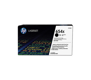 HP 654X toner noir grande capacité LaserJet authentique avec toner ColorSphere