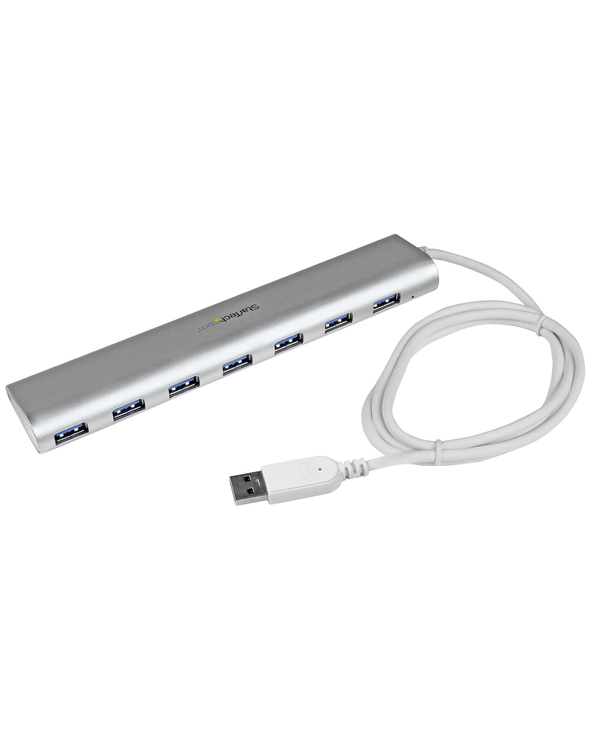 StarTech.com Hub USB à 7 Ports avec Ethernet, USB-A, Gigabit Ethernet/GbE, USB 5Gbps, Design Robuste, Alimentation par Bus, Hub 