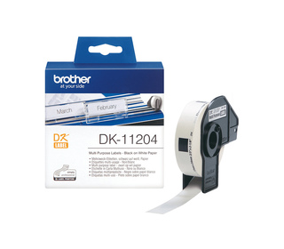 Brother DK-11204 - Rouleau d'étiquettes original – Noir sur blanc, 17 x 54 mm