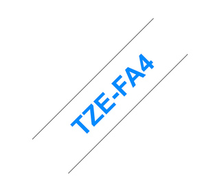 Brother TZE-FA4 ruban d'étiquette Bleu sur blanc