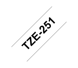 Brother TZE-251 ruban d'étiquette Noir sur blanc