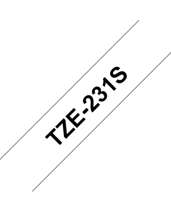 Brother TZE231S ruban d'étiquette Noir sur blanc TZe
