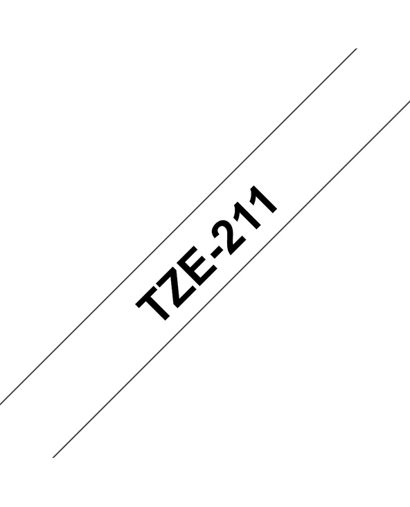 Brother TZe-211 ruban d'étiquette Noir sur blanc