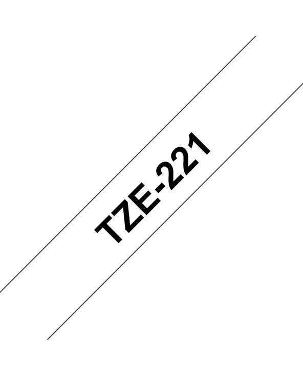 Brother TZE-221 ruban d'étiquette Noir sur blanc