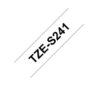 Brother TZE-S241 ruban d'étiquette Noir sur blanc TZ