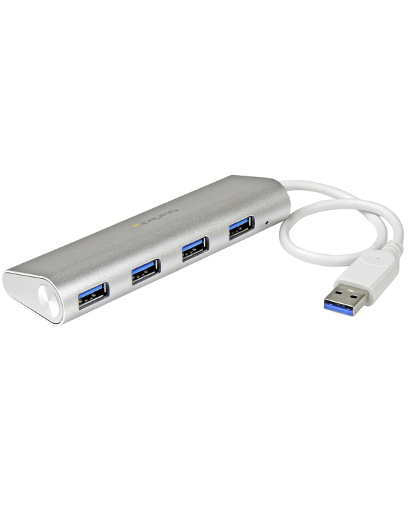 StarTech.com Hub USB à 4 Ports avec Ethernet, USB-A, Gigabit Ethernet/GbE, USB 5Gbps, Design Robuste, Alimentation par Bus, Hub 