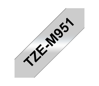 Brother TZE-M951 ruban d'étiquette Noir sur argent
