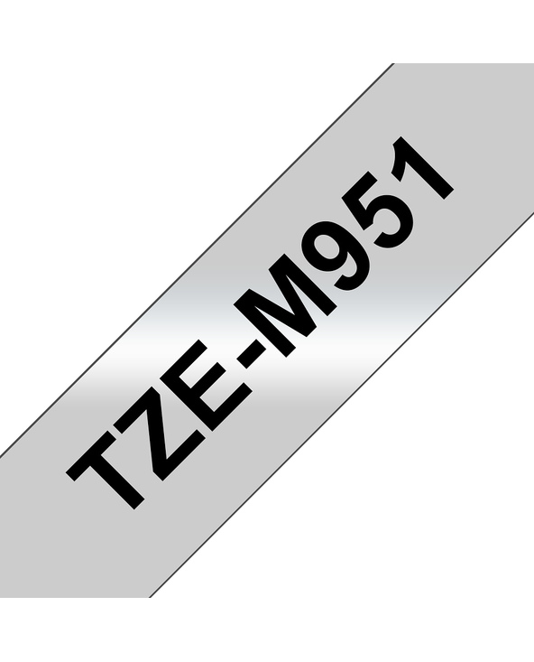Brother TZE-M951 ruban d'étiquette Noir sur argent