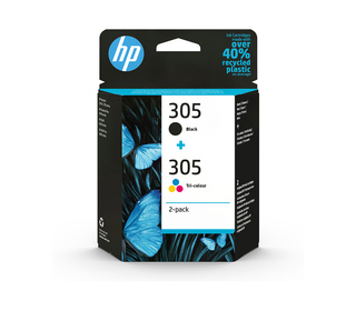 HP Pack de 2 cartouches d'encre authentiques 305 3 couleurs / noir