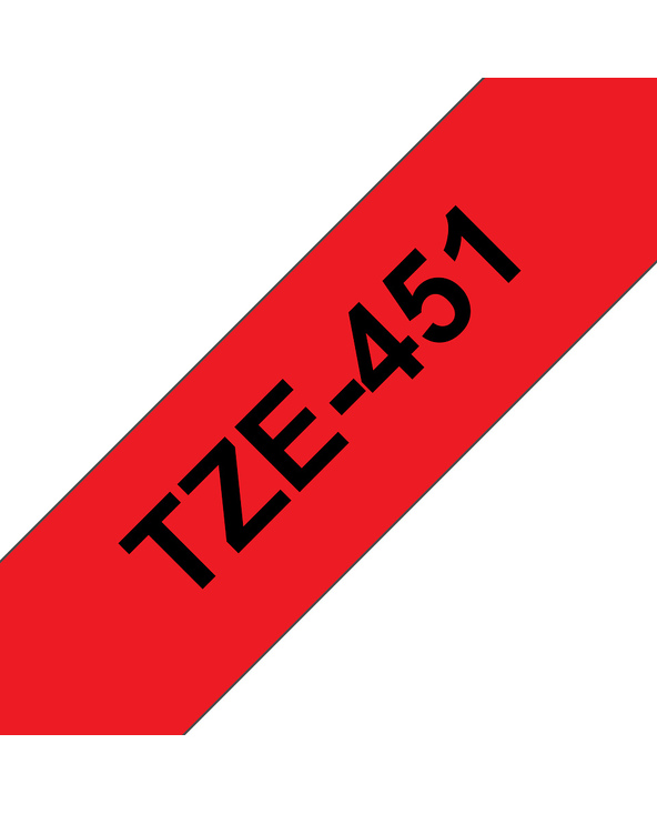 Brother TZE-451 ruban d'étiquette Noir sur rouge TZ