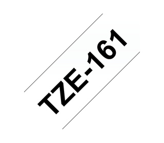 Brother TZE-161 ruban d'étiquette Noir sur transparent