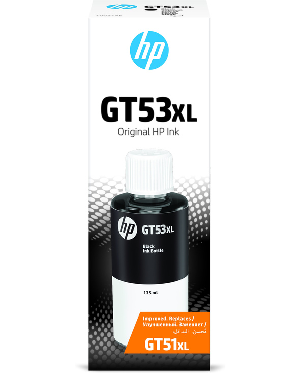 HP Bouteille d'encre noire GT53XL authentique (135 ml)
