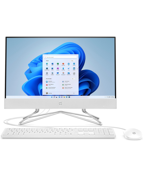 HP ALL-IN-ONE 22-DD0157NF BUNDLE PC 21.5" CELERON 8 Blanc 512 Go