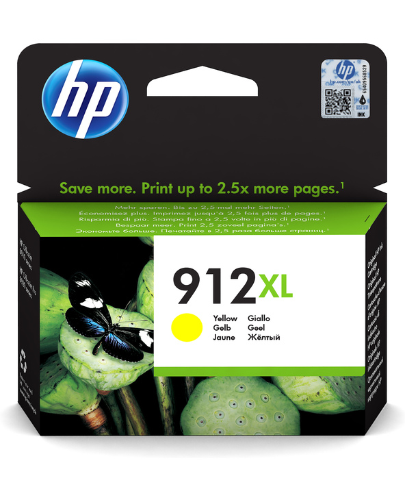 HP 912XL Cartouche d'encre jaune authentique, grande capacité