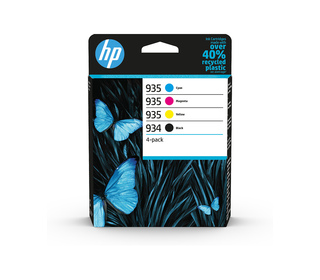 HP 934 Pack de 4 cartouches d'encre noire/ 935 Pack de 4 cartouches d'encre cyan/magenta/jaune authentiques