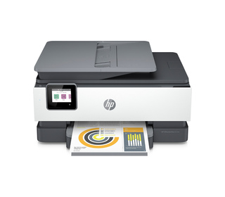 HP OfficeJet Pro Imprimante Tout-en-un HP 8024e, Couleur, Imprimante pour Domicile, Impression, copie, scan, fax, HP+ Éligibilit