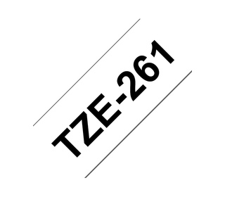 Brother TZE-261 ruban d'étiquette Noir sur blanc TZ