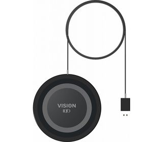 Vision TC-QI chargeur d'appareils mobiles Smartphone Noir, Gris CC Charge rapide Intérieure
