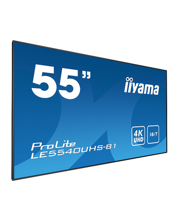 iiyama LE5540UHS-B1 affichage de messages 138,7 cm (54.6") LED 350 cd/m² 4K Ultra HD Noir Android 18/7