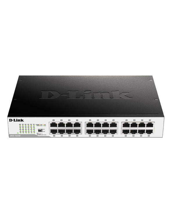 D-Link DGS-1024D commutateur réseau Non-géré Gigabit Ethernet (10/100/1000) 1U Noir, Argent