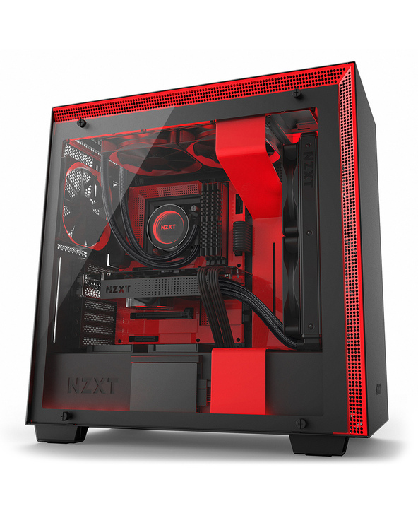 NZXT H700i Midi Tower Noir, Rouge