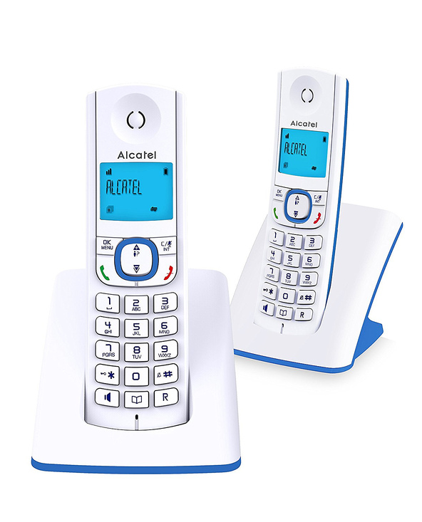 Alcatel F530 Téléphone DECT Identification de l'appelant Bleu, Blanc