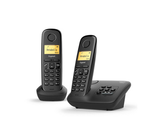 Gigaset AL170A Duo Téléphone DECT Identification de l'appelant Noir