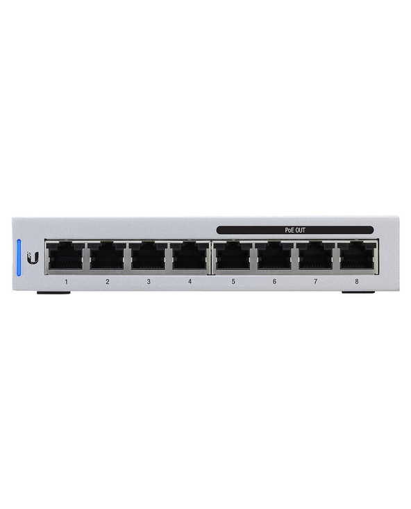 Ubiquiti UniFi Switch 8 Géré Gigabit Ethernet (10/100/1000) Connexion Ethernet, supportant l'alimentation via ce port (PoE) Gris